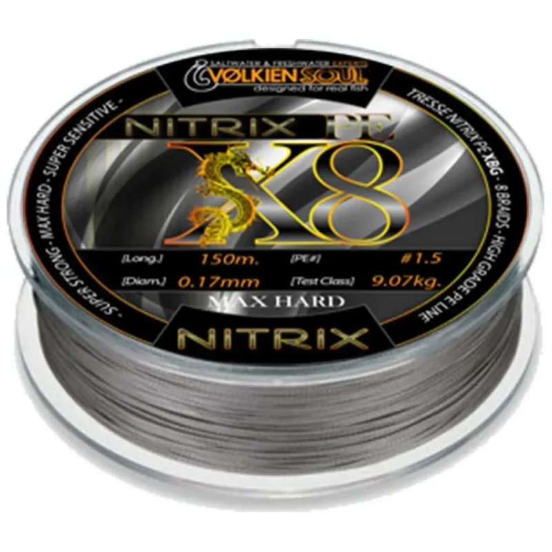 Żyłka Spinningowa Volkien Soul Nitrix PE 150m-0.17mm-9.07 kg